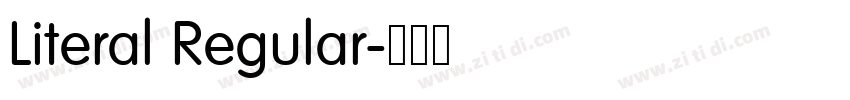 Literal Regular字体转换